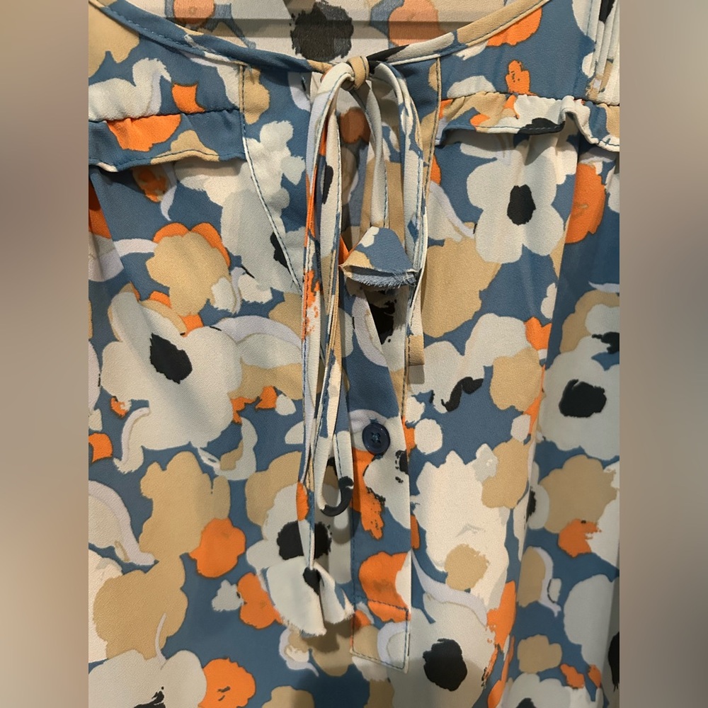 🔥 *LIKE NEW* Joie Floral Fields Peasant Top, Worn ONE Time SZ XL - Picture 4 of 9